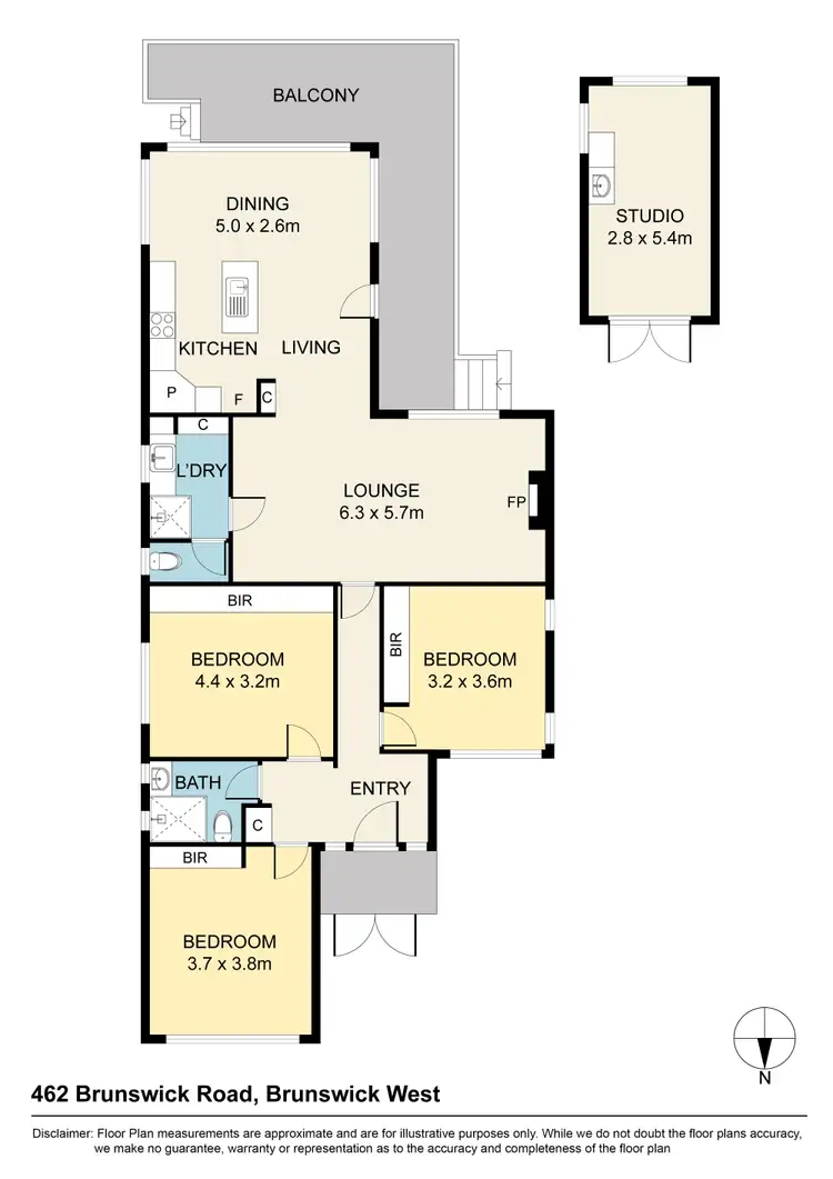 Floorplan of Homely house listing, 462 Brunswick Road, Brunswick West VIC 3055