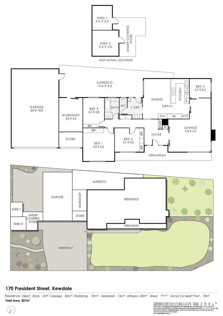 Floorplan of Homely house listing, 170 President Street, Kewdale WA 6105