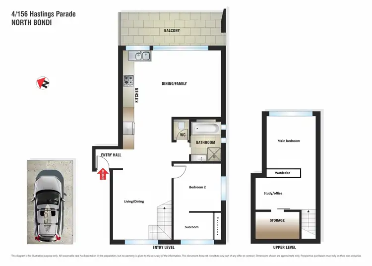 Floorplan of Homely apartment listing, 4/156 Hastings Parade, North Bondi NSW 2026