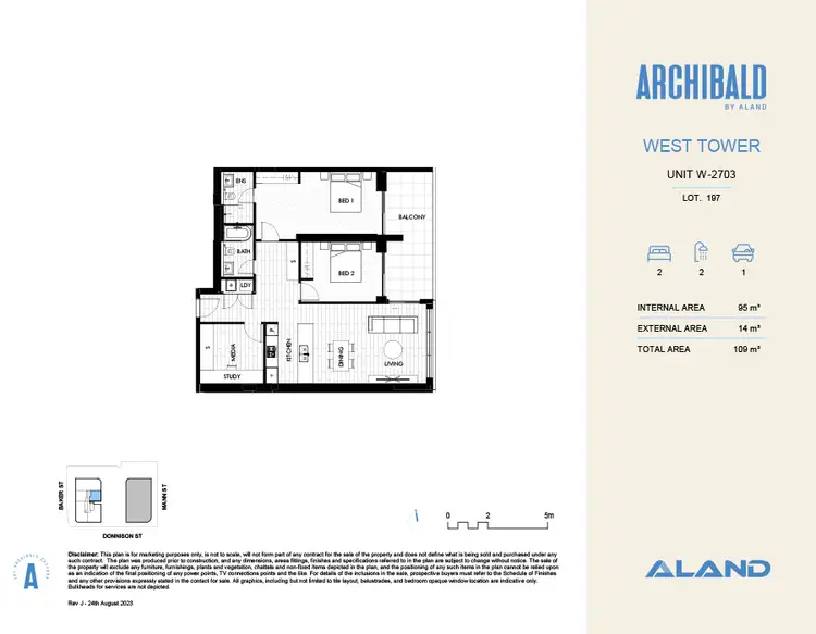 Floorplan of Homely apartment listing, W-2703/108 Donnison Street, Gosford NSW 2250