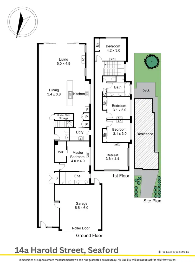 Floorplan of Homely townhouse listing, 14A Harold Street, Seaford VIC 3198