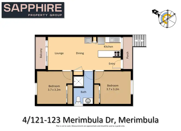 Floorplan of Homely apartment listing, 4/121-123 Merimbula Drive, Merimbula NSW 2548