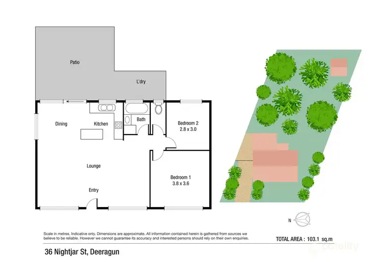 Floorplan of Homely house listing, 36 Nightjar Street, Deeragun QLD 4818