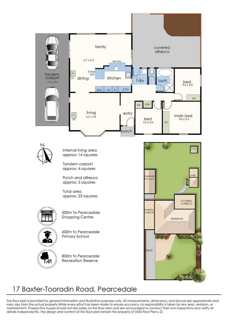 Floorplan of Homely house listing, 17 Baxter-Tooradin Road, Pearcedale VIC 3912
