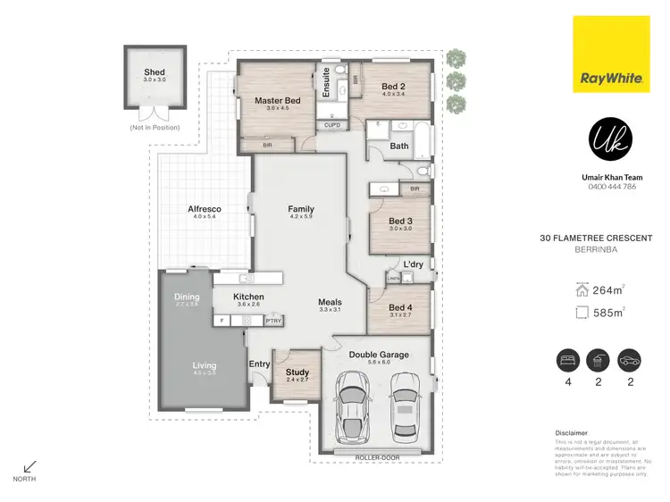 Floorplan of Homely house listing, 30 Flametree Crescent, Berrinba QLD 4117