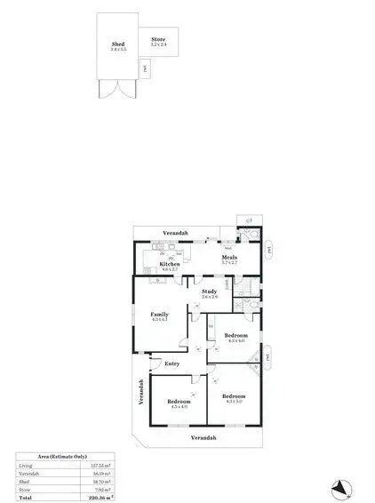 Floorplan of Homely house listing, 17 Labrina Avenue, Prospect SA 5082