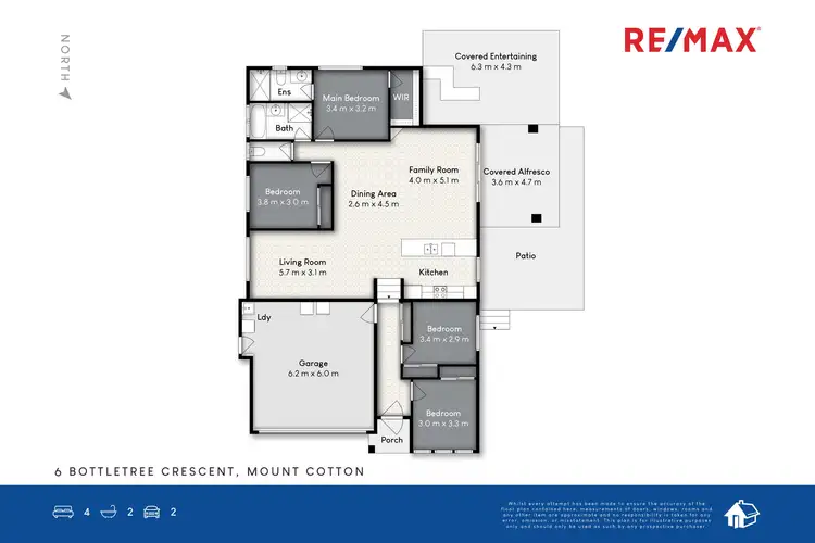 Floorplan of Homely house listing, 6 Bottletree Crescent, Mount Cotton QLD 4165