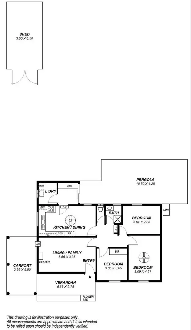 Floorplan of Homely house listing, 6 Wye Street, Woodville West SA 5011