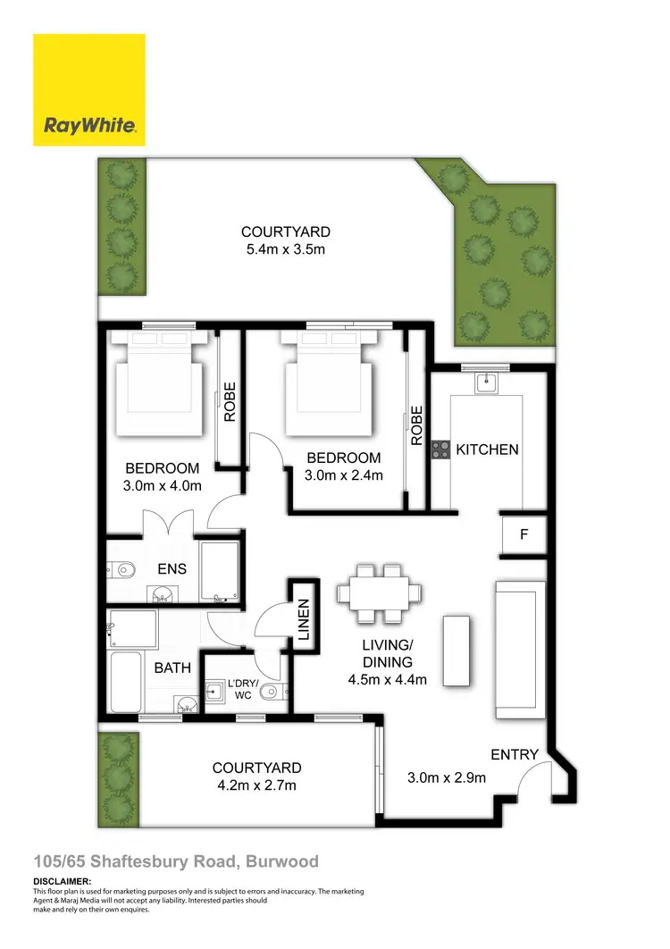 Floorplan of Homely apartment listing, 105/65 Shaftesbury Road, Burwood NSW 2134