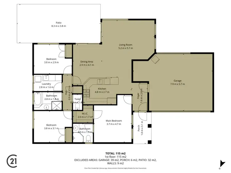 Floorplan of Homely house listing, 14A Kitchener Street, Dudley Park WA 6210