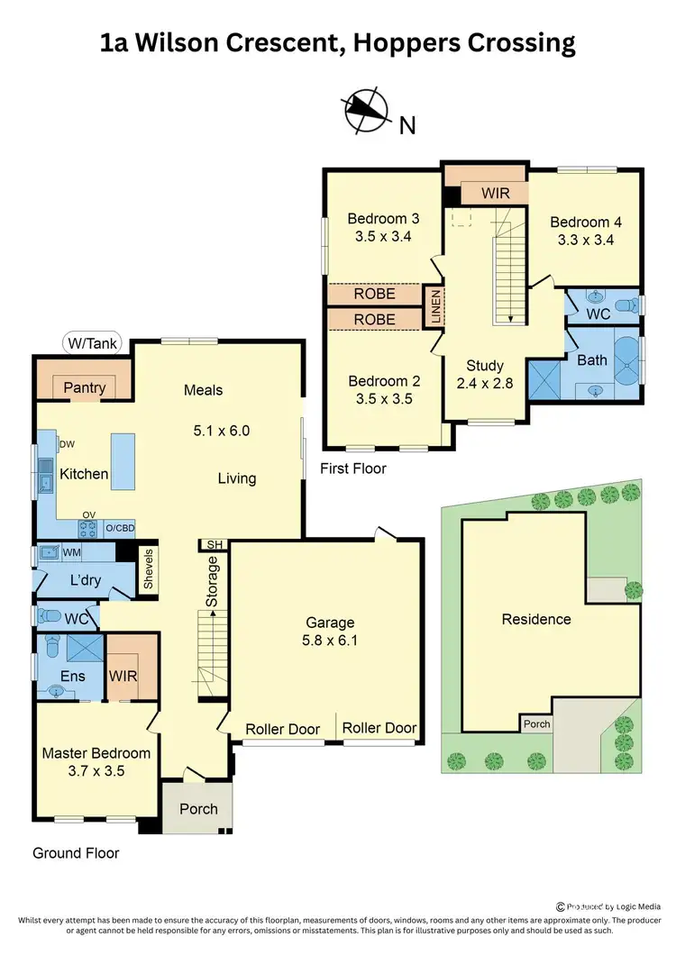 Floorplan of Homely house listing, 1A Wilson Crescent, Hoppers Crossing VIC 3029