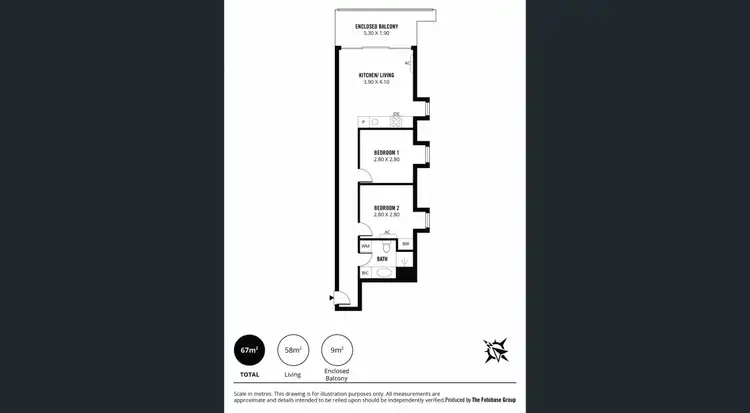 Floorplan of Homely house listing, 414/10 Balfours Way, Adelaide SA 5000