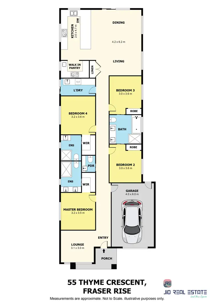 Floorplan of Homely house listing, 55 Thyme Crescent, Fraser Rise VIC 3336