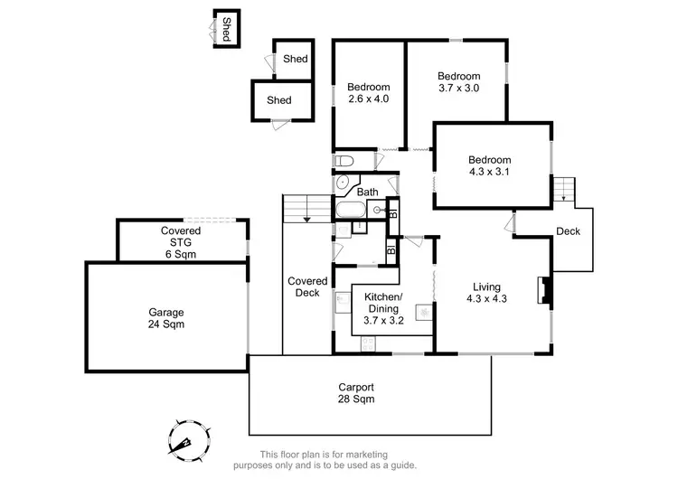 Floorplan of Homely house listing, 3 Kerria Road, Risdon Vale TAS 7016