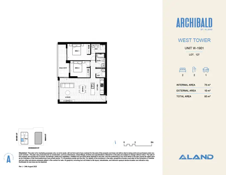 Floorplan of Homely apartment listing, W-1901/108 Donnison Street, Gosford NSW 2250