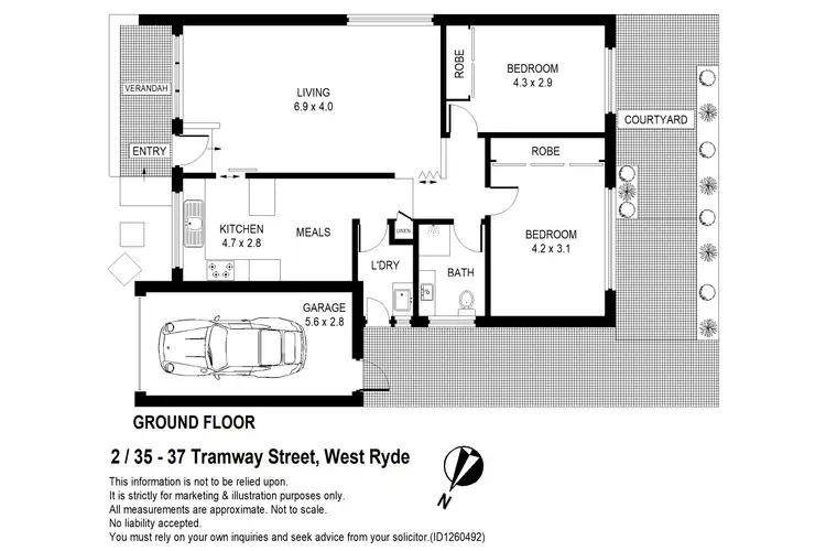 Floorplan of Homely villa listing, 2 35-37 Tramway Street, West Ryde NSW 2114