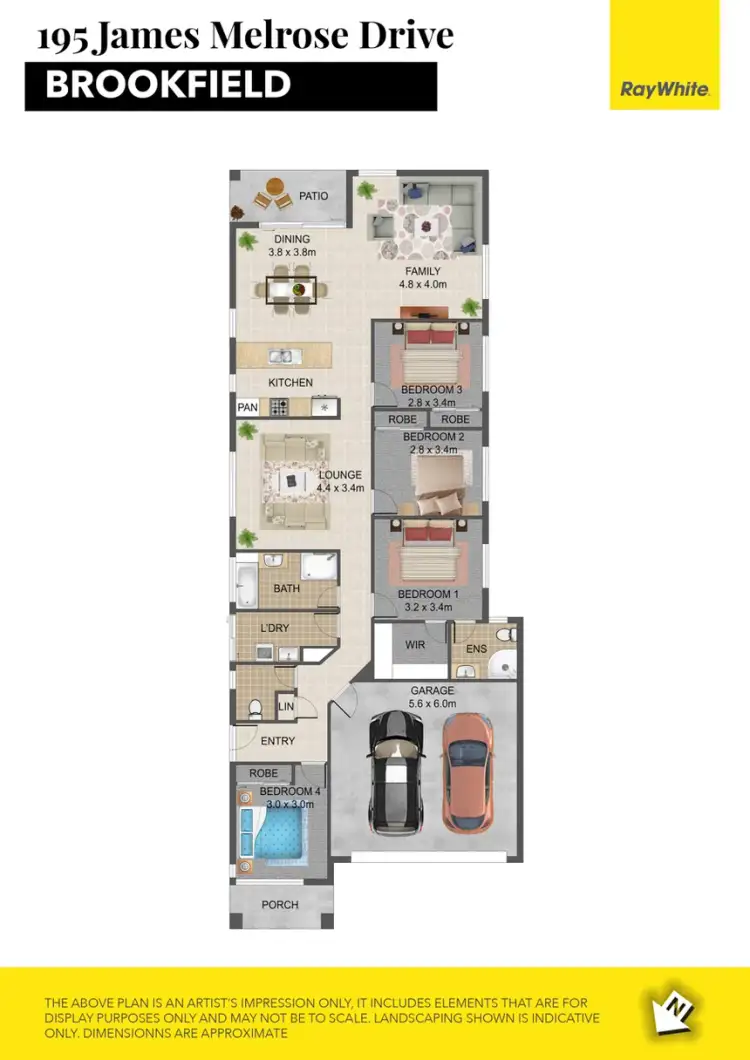 Floorplan of Homely house listing, 195 James Melrose Drive, Brookfield VIC 3338