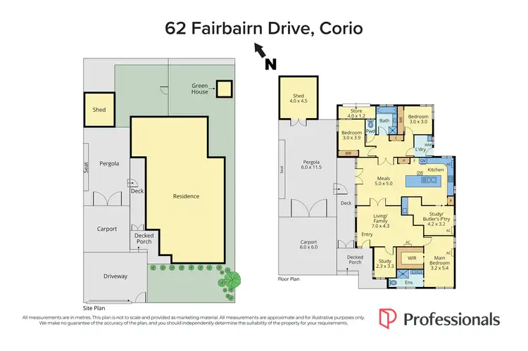 Floorplan of Homely house listing, 62 Fairbairn Drive, Corio VIC 3214