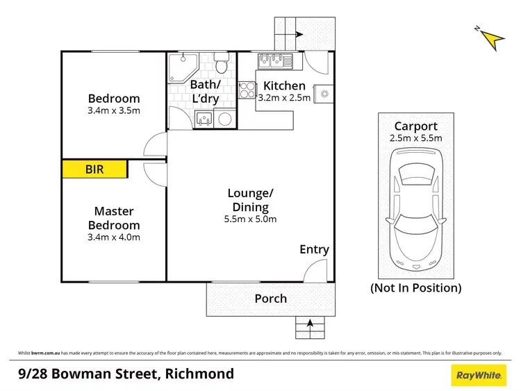 Floorplan of Homely unit listing, 9/30 Bowman Street, Richmond NSW 2753