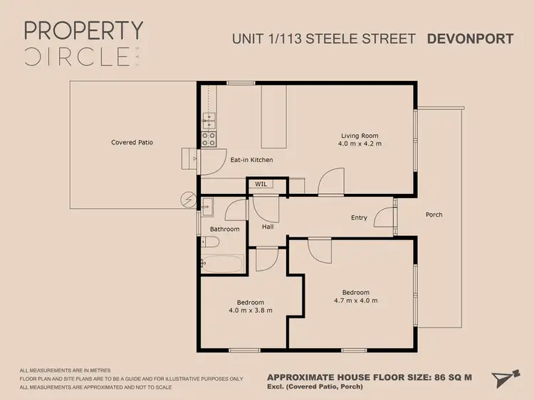 Floorplan of Homely house listing, 1/113 Steele Street, Devonport TAS 7310