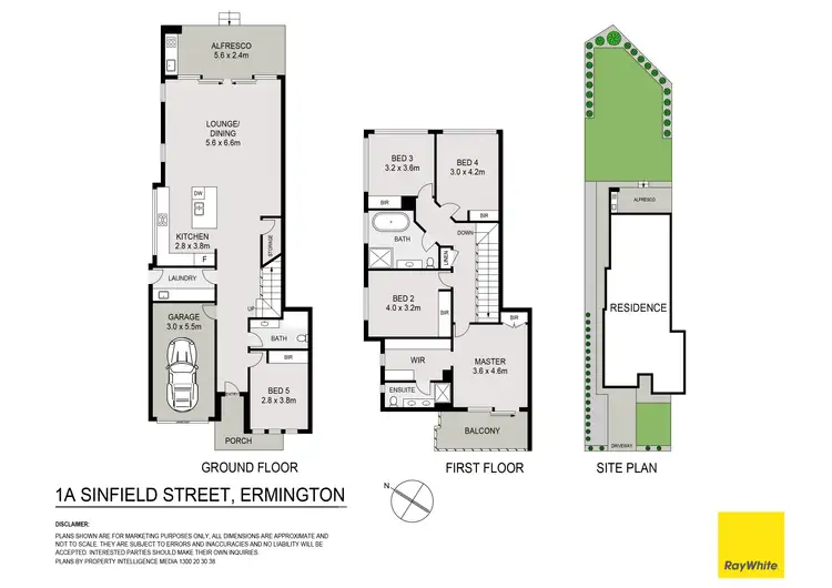 Floorplan of Homely semi-detached listing, 1A Sinfield Street, Ermington NSW 2115
