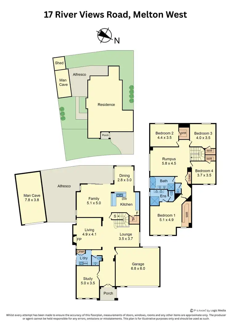 Floorplan of Homely house listing, 17 River Views Road, Harkness VIC 3337