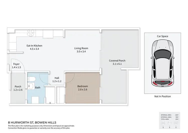 Floorplan of Homely unit listing, 510/8 Hurworth Street, Bowen Hills QLD 4006