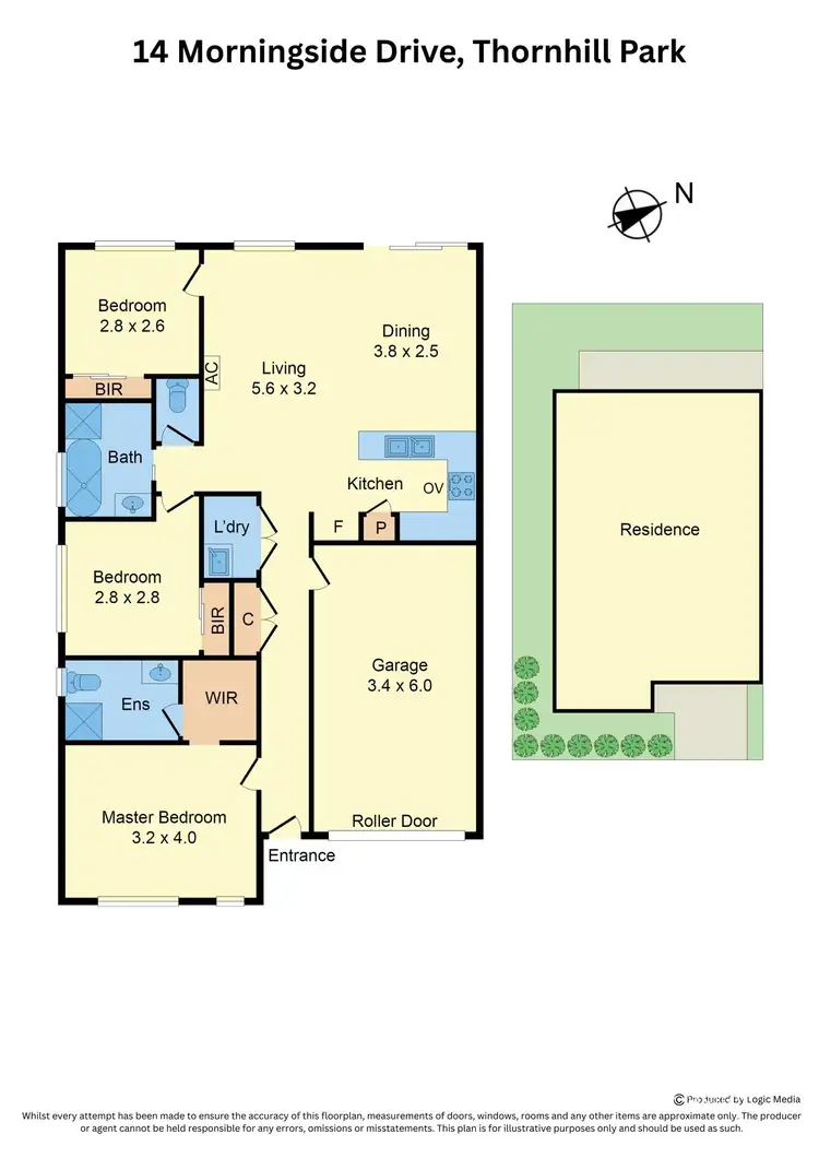 Floorplan of Homely house listing, 14 Morningside Drive, Thornhill Park VIC 3335