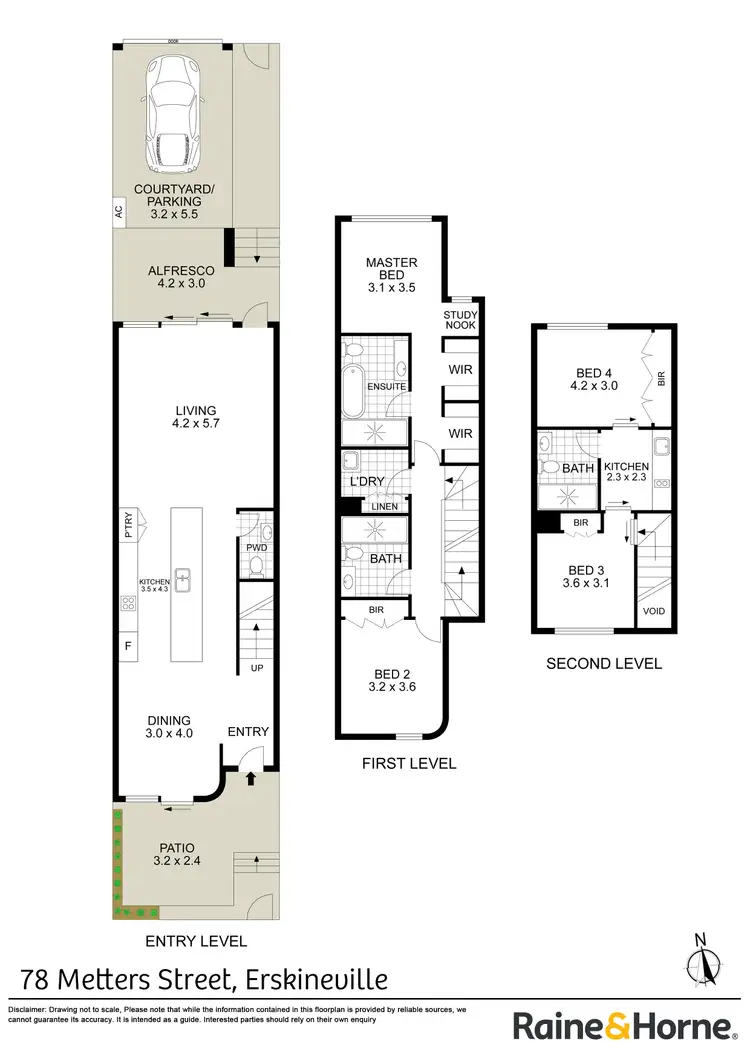 Floorplan of Homely house listing, 78 Metters Street, Erskineville NSW 2043