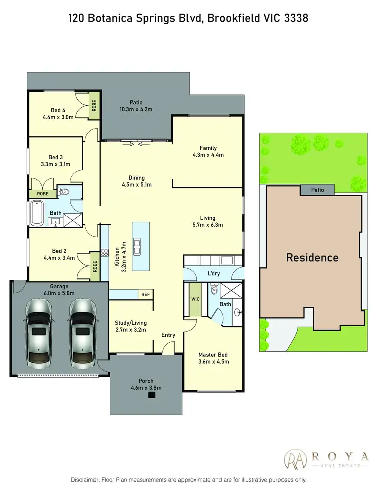 Floorplan of Homely house listing, 120 Botanica Springs Boulevard, Brookfield VIC 3338