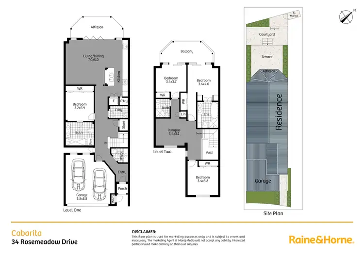 Floorplan of Homely house listing, 34 Rosemeadow Drive, Cabarita NSW 2137