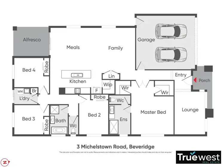 Floorplan of Homely house listing, 3 Michelstown Road, Beveridge VIC 3753