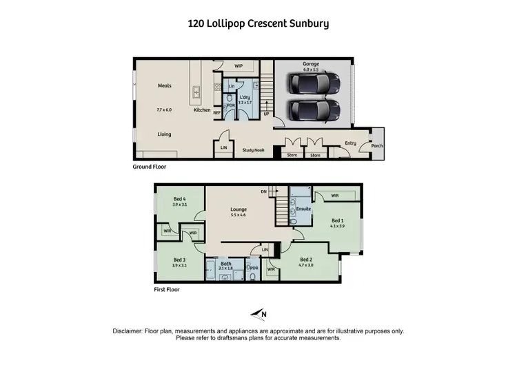 Floorplan of Homely house listing, 120 Lollipop Crescent, Sunbury VIC 3429