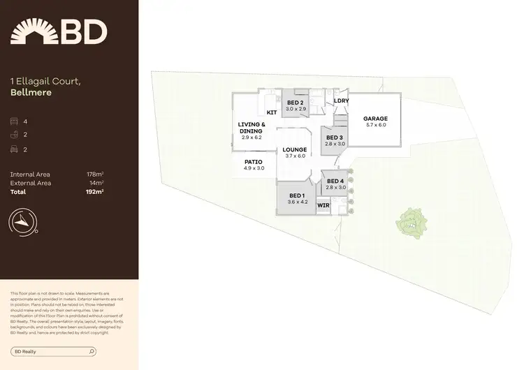 Floorplan of Homely house listing, 1 Ellagail Court, Bellmere QLD 4510