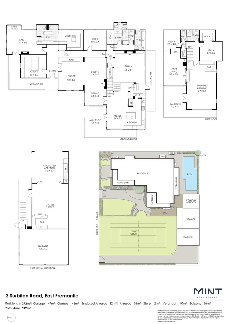 Floorplan of Homely house listing, 3 Surbiton Road, East Fremantle WA 6158