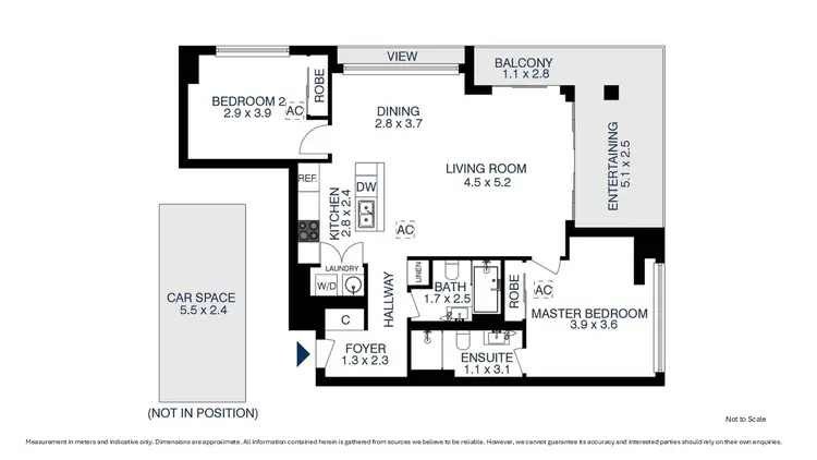 Floorplan of Homely apartment listing, 1002/29 Hunter Street, Parramatta NSW 2150