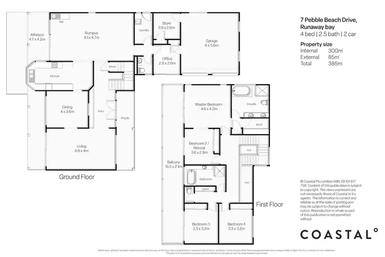 Floorplan of Homely house listing, 7 Pebble Beach Drive, Runaway Bay QLD 4216
