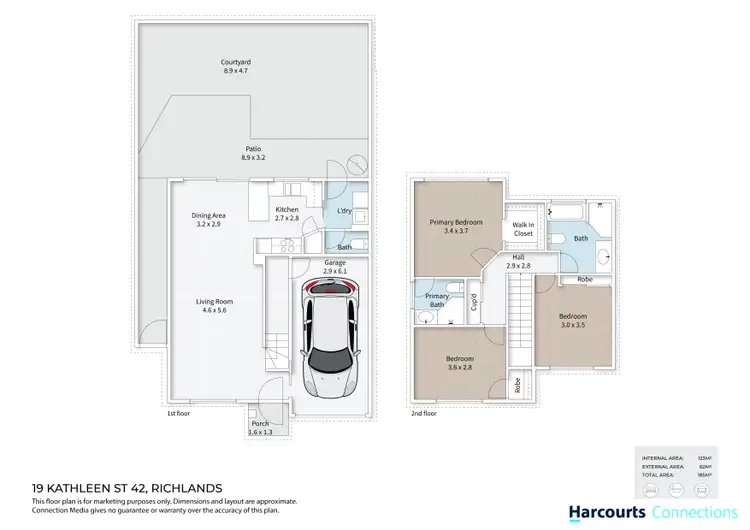 Floorplan of Homely townhouse listing, 42/19 Kathleen Street, Richlands QLD 4077
