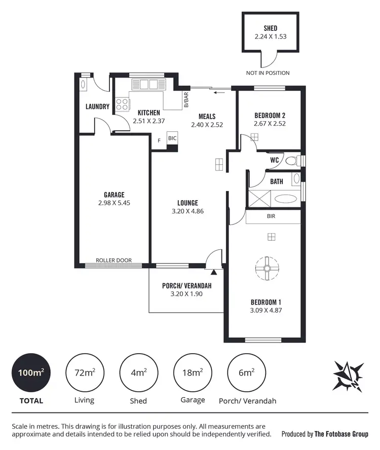 Floorplan of Homely unit listing, 6/84 Royal Avenue, Pooraka SA 5095