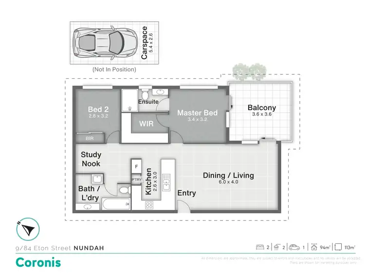 Floorplan of Homely unit listing, 9/84 Eton Street, Nundah QLD 4012