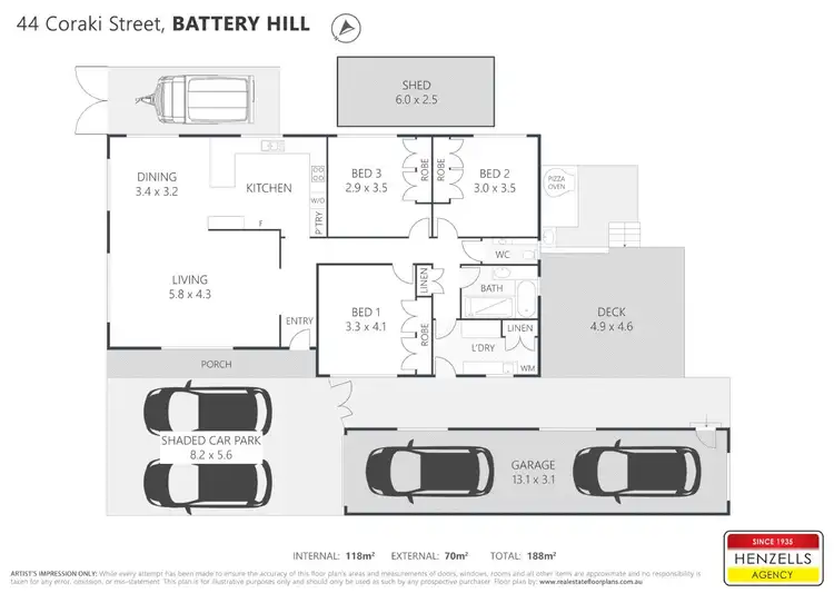 Floorplan of Homely house listing, 44 Coraki Street, Battery Hill QLD 4551