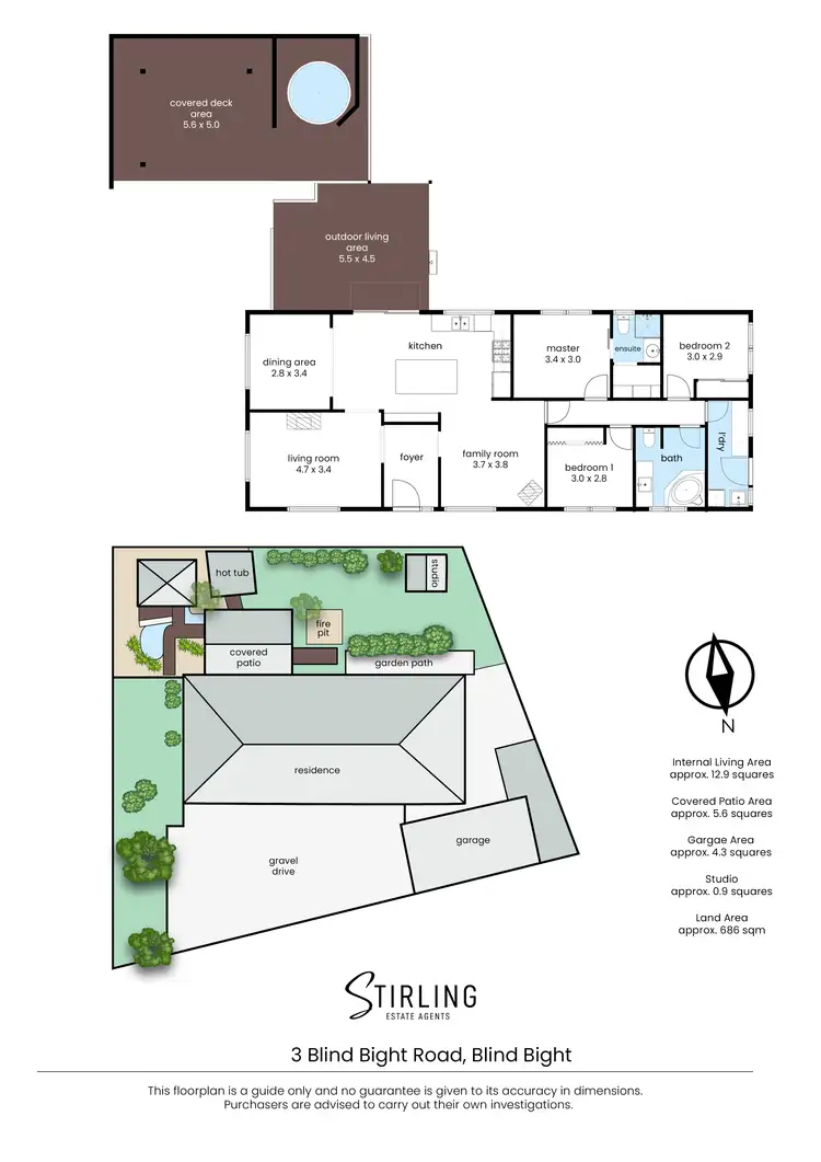 Floorplan of Homely house listing, 3 Blind Bight Road, Blind Bight VIC 3980