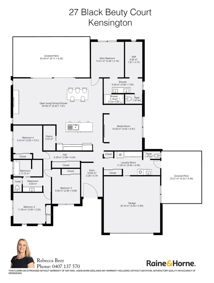 Floorplan of Homely house listing, 27 Black Beauty Court, Kensington QLD 4670