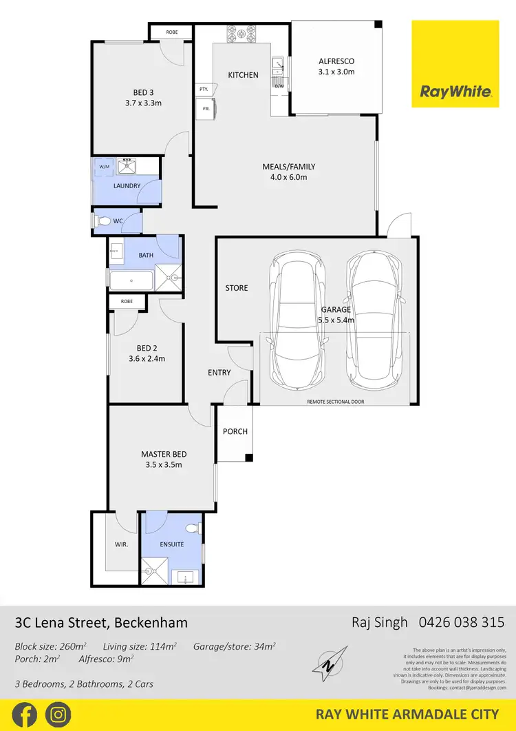 Floorplan of Homely house listing, 3C Lena Street, Beckenham WA 6107