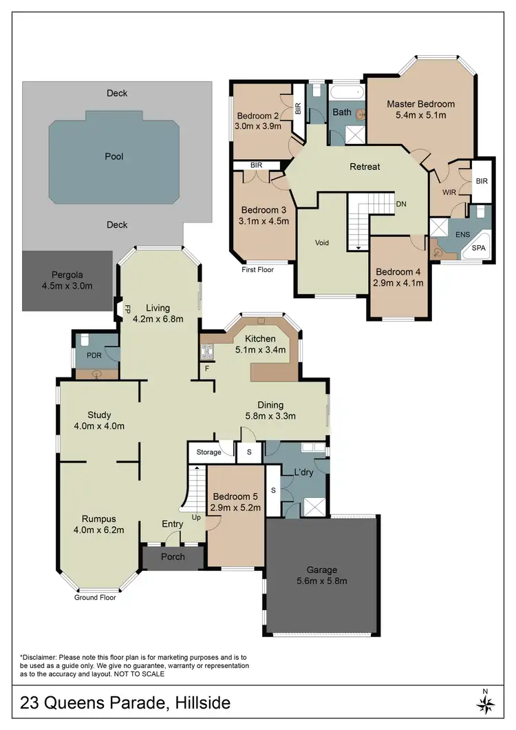 Floorplan of Homely house listing, 23 Queens Parade, Hillside VIC 3037