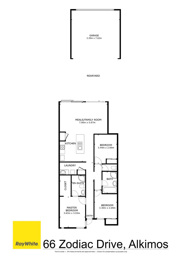 Floorplan of Homely house listing, 66 Zodiac Drive, Alkimos WA 6038