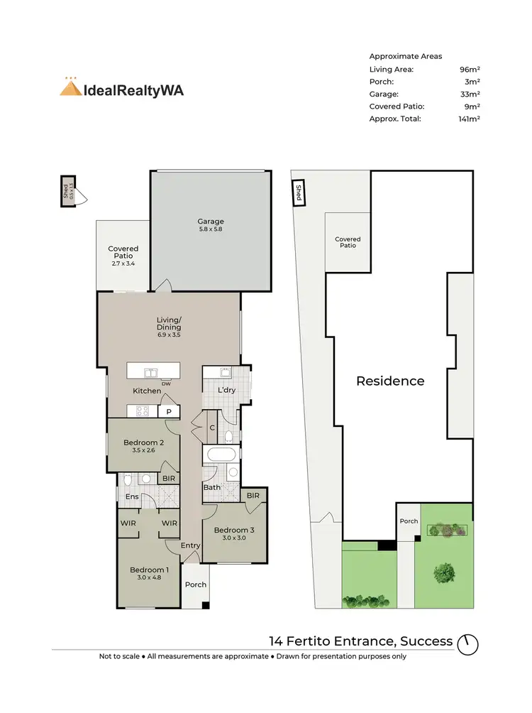 Floorplan of Homely house listing, 14 Fertito Entrance, Success WA 6164