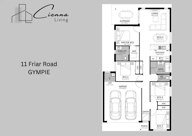 Floorplan of Homely house listing, 11 Friar Road, Gympie QLD 4570