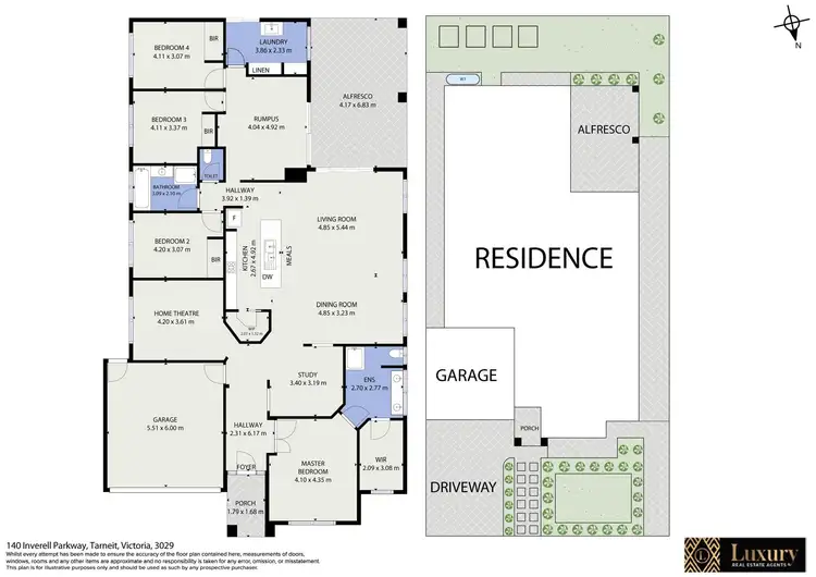Floorplan of Homely house listing, 140 Inverell Parkway, Tarneit VIC 3029