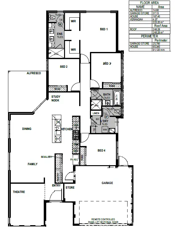 Floorplan of Homely house listing, 1 Pirie Road, Byford WA 6122